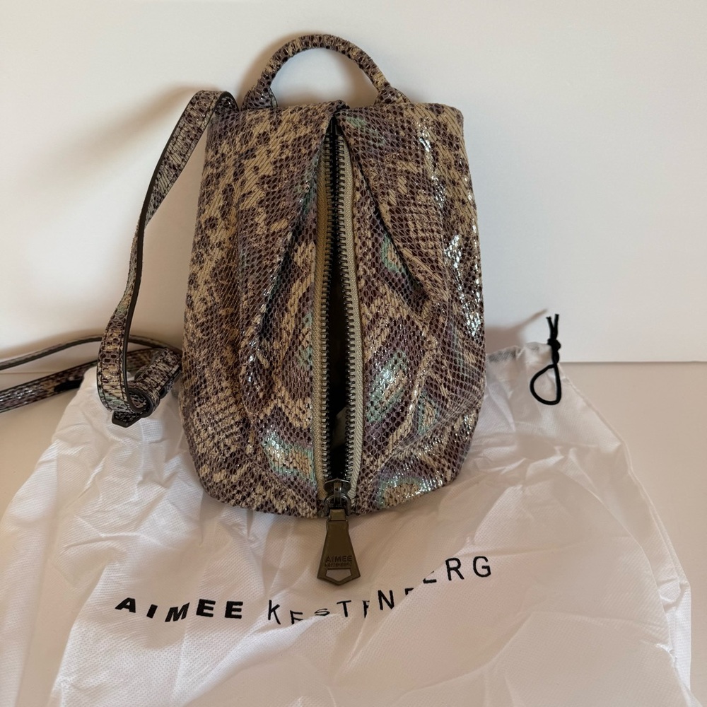 Aimee Kestenberg Leather Mini Crossbody Bag - Tamitha in Pop Snake